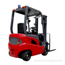 Reinforced four-wheeled electric forklift small